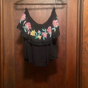 Forever 21 Off the Shoulder Floral Top